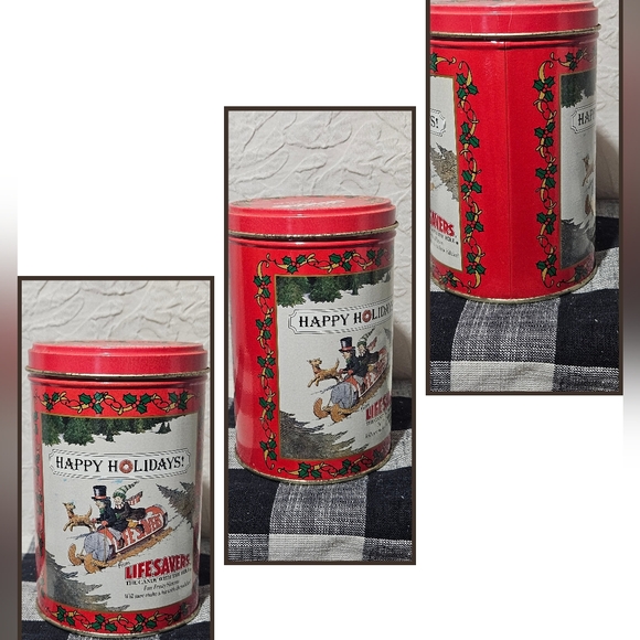Vintage Christmas Tins From Life Savers And Oreo - Picture 3 of 10